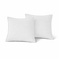Native Fab Throw Pillow Cushion Cover for Sofa Couch Bed Comfort - Solid, White / 16" x 16" (Pack of 2)