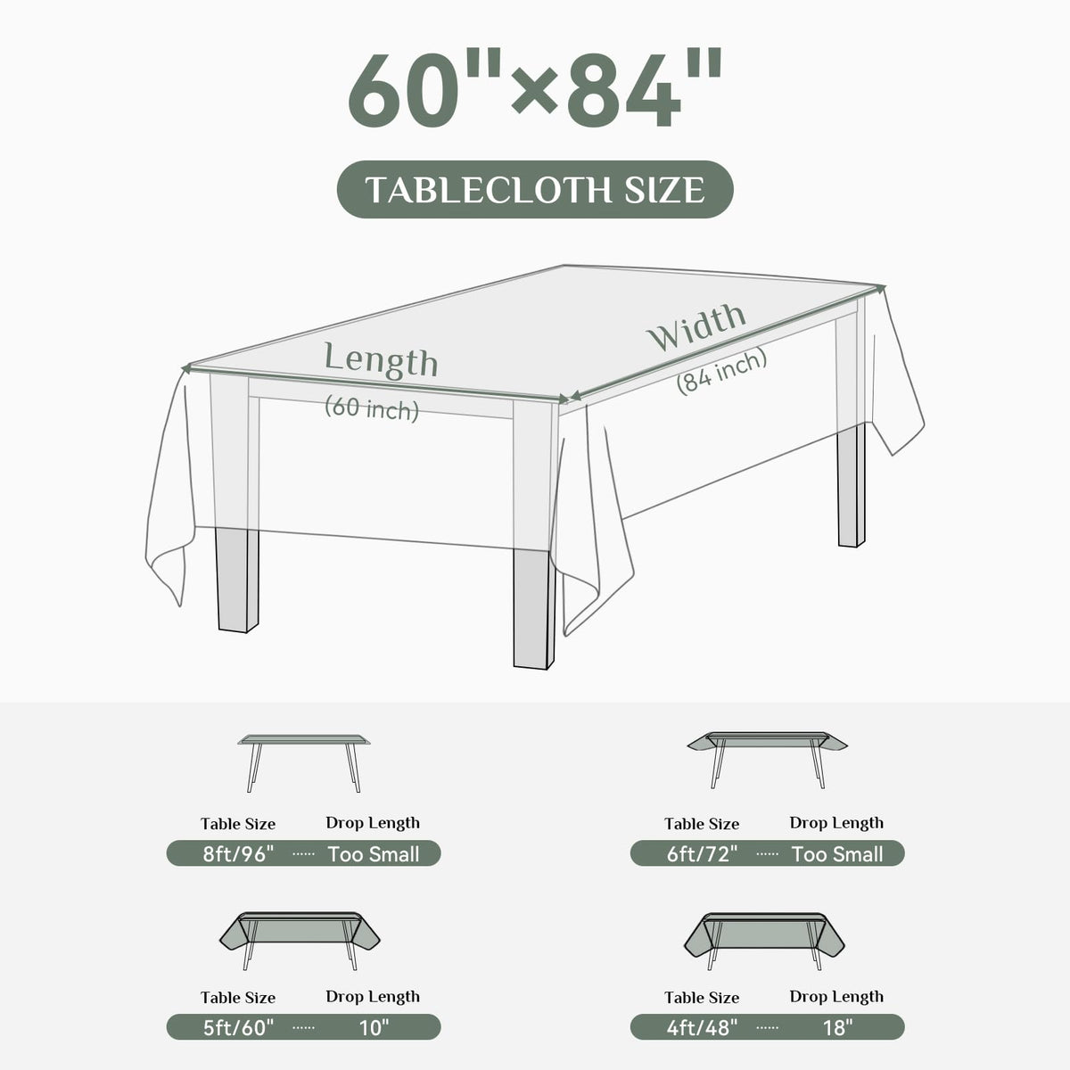 Softalker Rectangle Tablecloth - Navy Blue / 60" x 84" (Rectangular) view 1