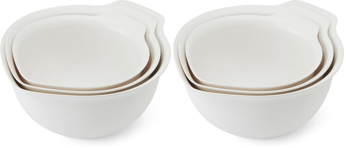 KitchenAid Universal Nesting Plastic Mixing Bowls, Set of 3 (Pack of 2)