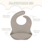 Baby Gift Set Basket for Girls - GRAY view 2