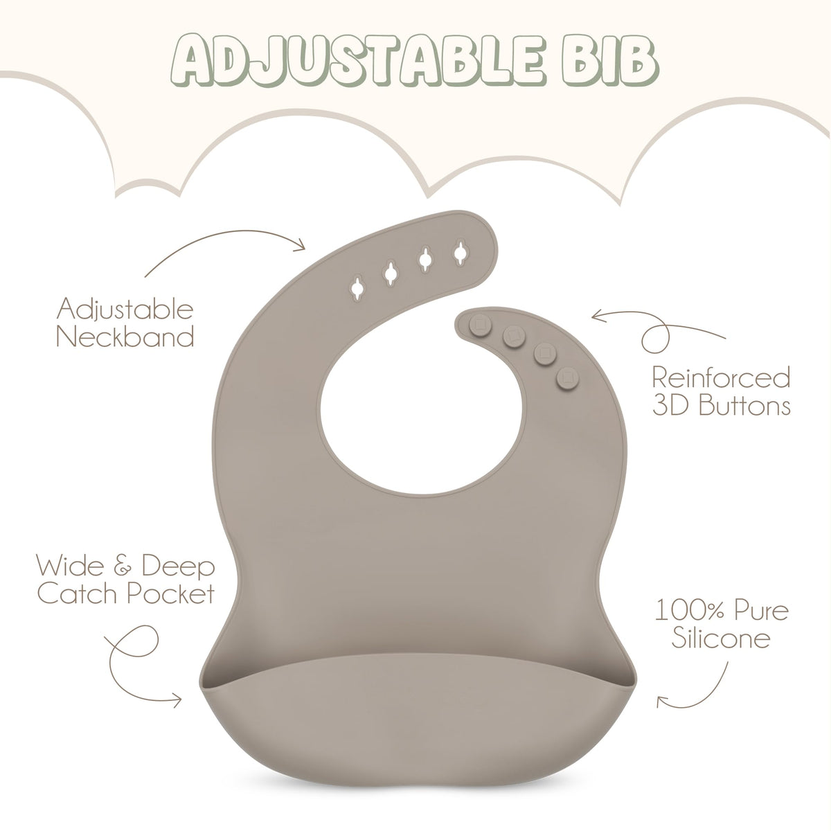 Baby Gift Set Basket for Girls - GRAY view 2