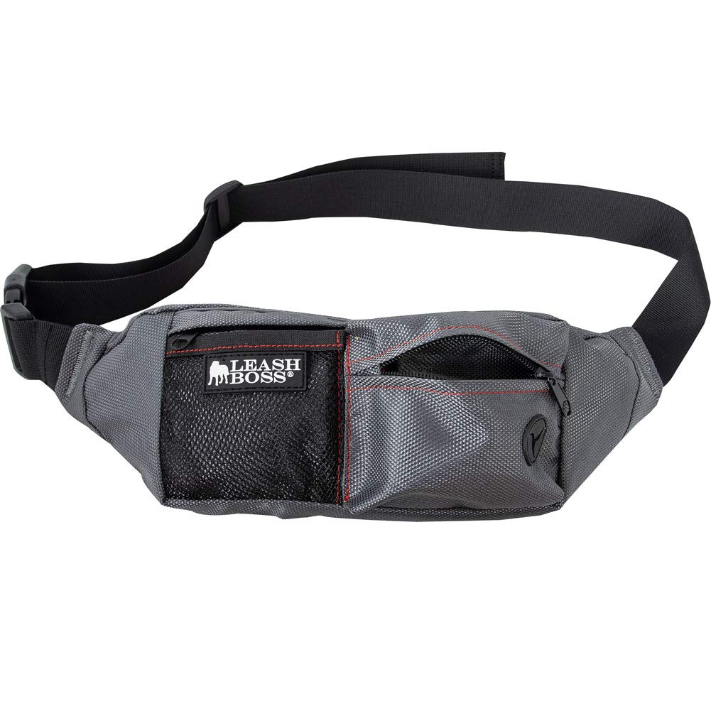 Leash Boss Dog Treat Pouch for Training - Grey / Regular