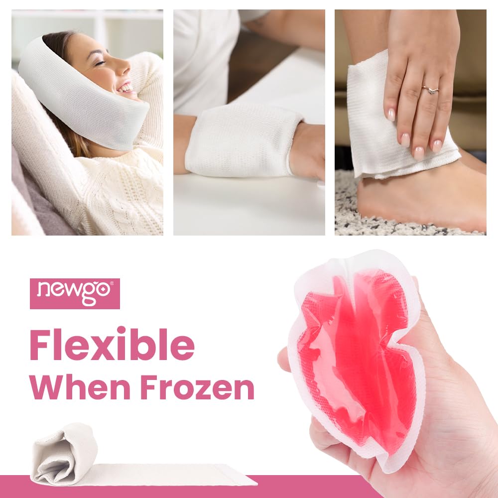 NEWGO Small Ice Packs for Injuries - Red - 6 Pack view 5