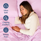 CGK Unlimited 4 Piece Sheet - 32 - Light Pink / Short Queen view 3