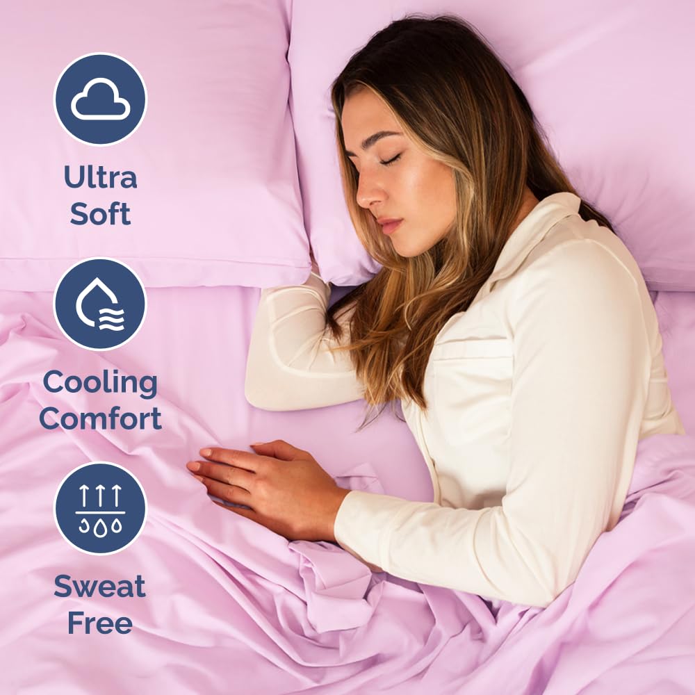 CGK Unlimited 4 Piece Sheet - 32 - Light Pink / Short Queen view 3