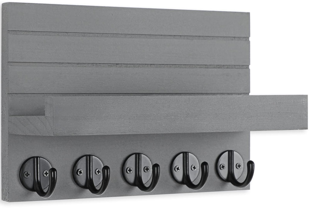 Lwenki Key Holder for Wall, Decorative Key and Mail Holder with Shelf Has Large