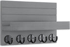Lwenki Key Holder for Wall, Decorative Key and Mail Holder with Shelf Has Large