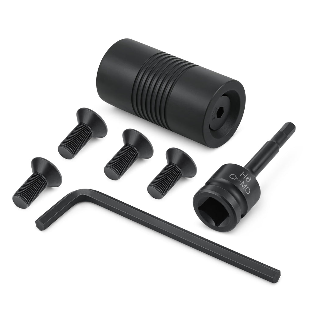 Door Frame Dimpling Tool Kit for Hardened Steel, Double-Sided Design