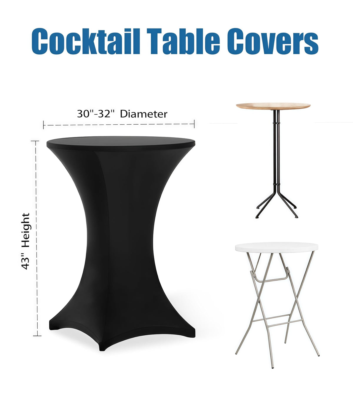 Lemict Cocktail Table Covers - Ivory-32"x43" / 6 view 2