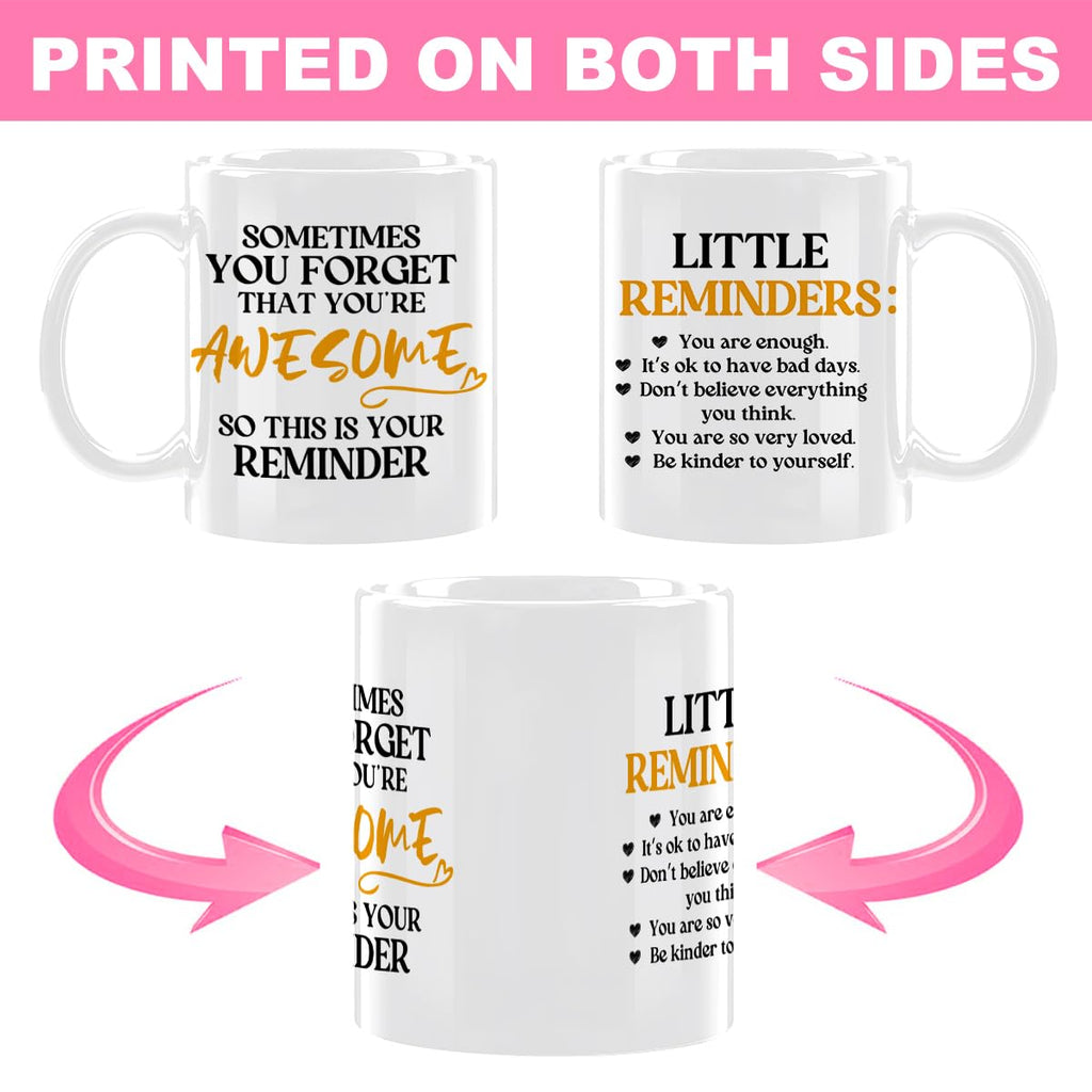 CFGBFDGH Inspirational Coffee Mug - White Reminders view 1
