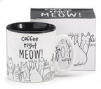 burton + BURTON Coffee Right Meow! 13oz Ceramic Cat Mug with Gift Box – Funny Cat Lover (additional view 1)