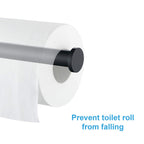TASTOS Toilet Paper Holder SUS304 Stainless Steel Round - Matte Black / 1 view 4