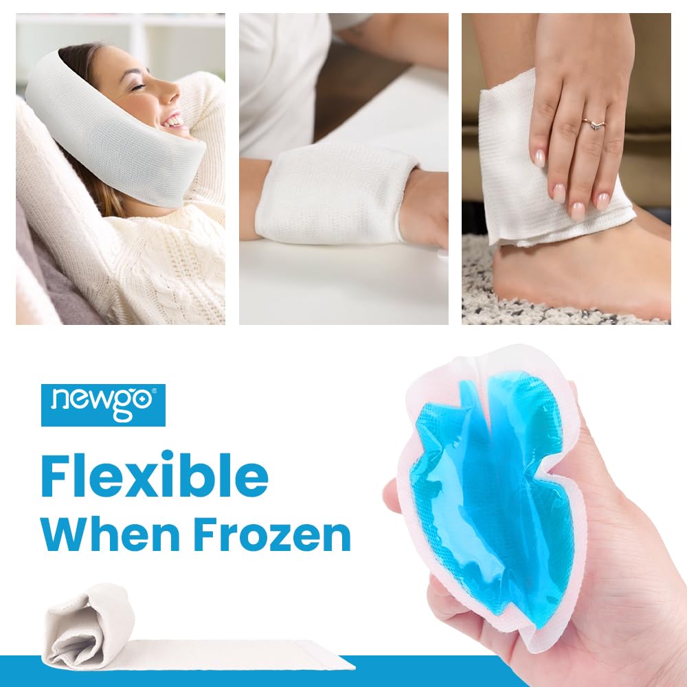 NEWGO Small Ice Packs for Injuries - Blue - 6 Pack view 5