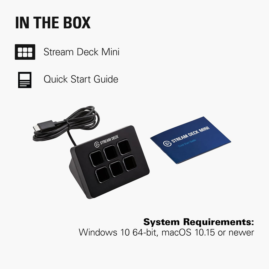 Elgato Stream Deck Mini, 6 Customizable LCD Macro Keys (additional view 7)