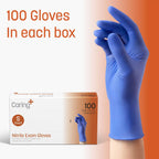 Caring Nitrile Exam Gloves (100ct), Powder Free and Not Made with Natural Rubber Latex (additional view 4)