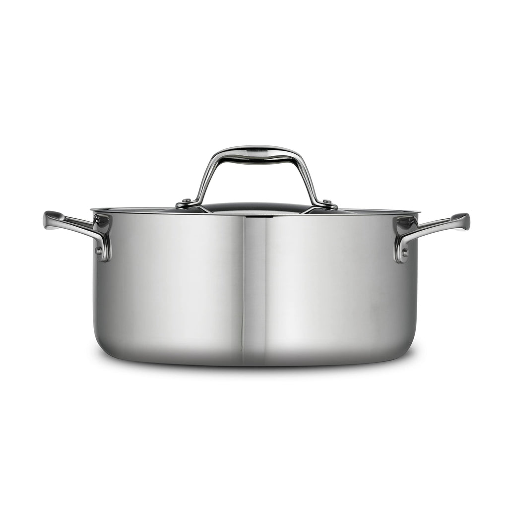 Tramontina Signature Tri-Ply Clad Stainless Steel 5-Quart Dutch Oven Pot (80116/025DS)
