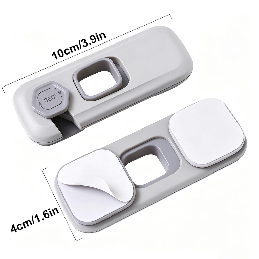 5 Pack Child Proof Refrigerator Lock, QYESWHSR Fridge Locks for Kids with Sticky Adhesive Pads, Child Safety Locks for