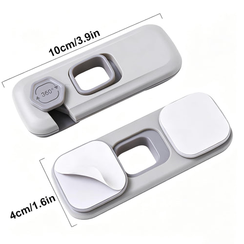 5 Pack Child Proof Refrigerator Lock, QYESWHSR Fridge Locks for Kids with Sticky Adhesive Pads, Child Safety Locks for