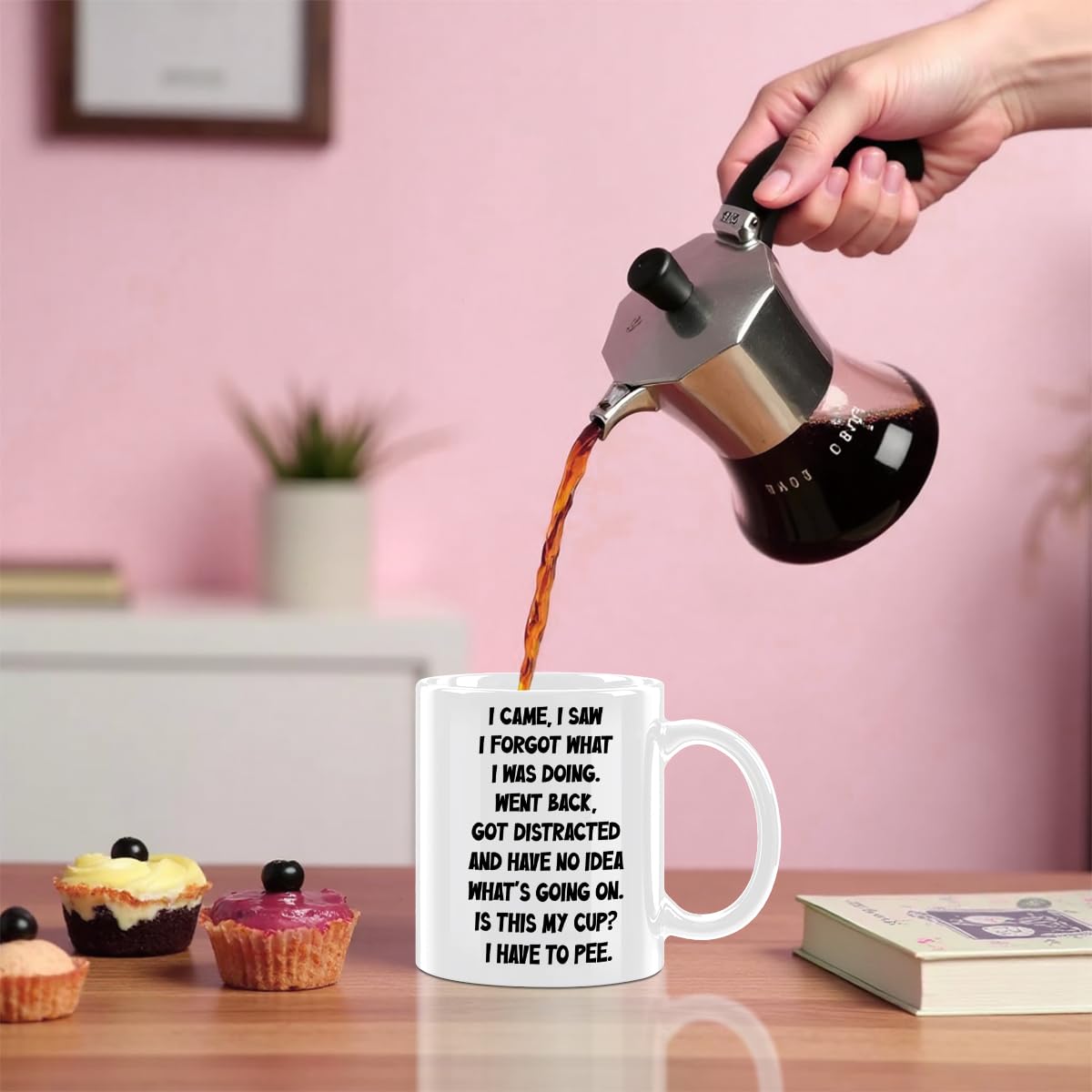 Funny Senior Coffee Mug, Funny Birthday Gifts for Grandma Senior Citizens (additional view 3)
