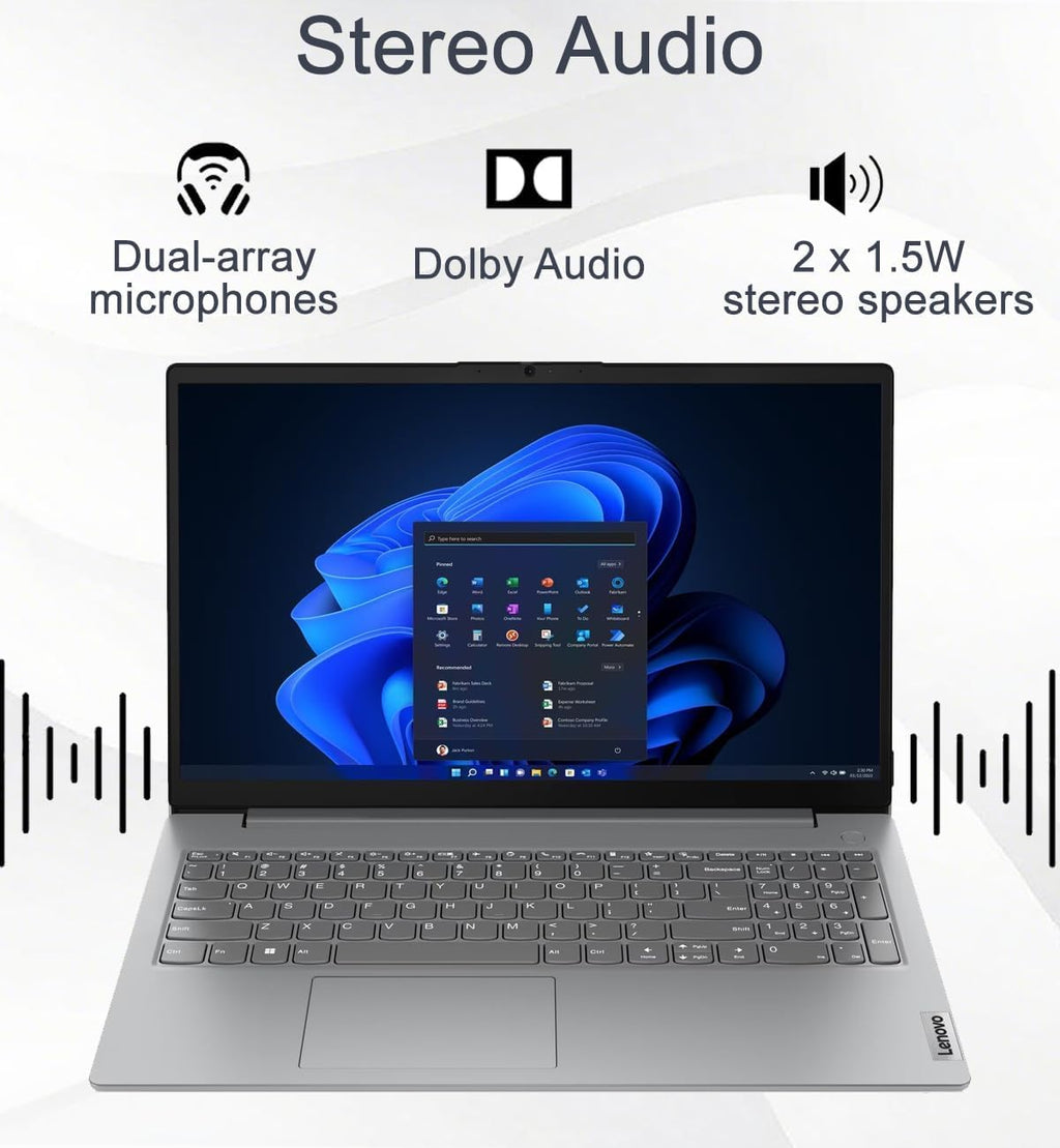 Lenovo Laptop Computer V15, AMD Ryzen 5 7520U, 16GB DDR5 RAM, 512GB SSD (additional view 6)