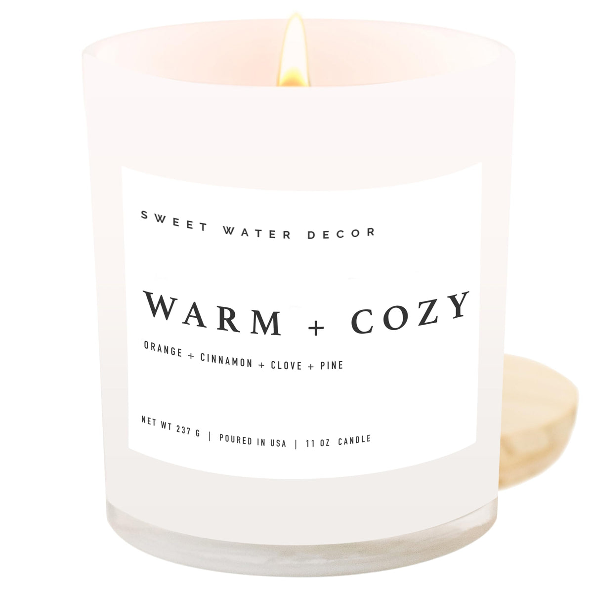 Sweet Water Decor Candles for Summer, 11oz Jar Candles - Warm and Cozy