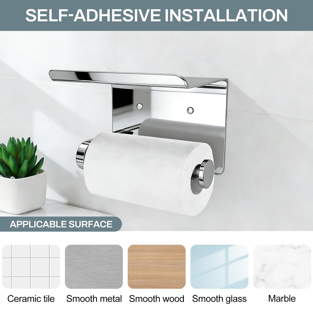 SetSail Toilet Paper Holder with Shelf