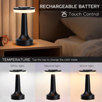 JHPGEOE Cordless Metal Desk Lamp - Deep Black view 4