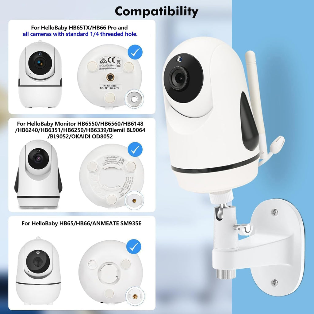 Baby Monitor Mount - Frosted White view 1