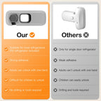Fridge Locks for Kids with Strong Adhesive - Gray / 2 Pack view 8