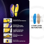 VALSOLE Plantar Fasciitis Insoles for Men Women - 220+lbs Heavy Duty Support Pain Relief Orthotics - High Arch Insoles (Pack of 2)
