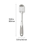 OXO Tot Baby Bottle Brush with Nipple Cleaner, – Gray (62122400T3)