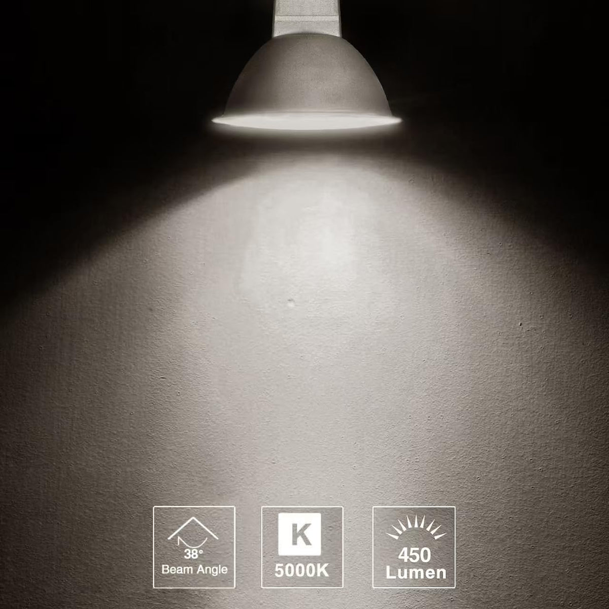 SETEN 6 Pack MR16 GU5.3 LED Bulb 5W(50W Halogen Equivalent), 38° Beam Angle (additional view 7)