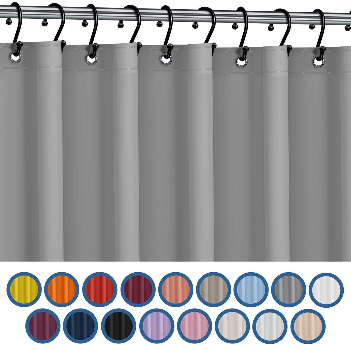 No Smell Shower Curtain Liner 72x72