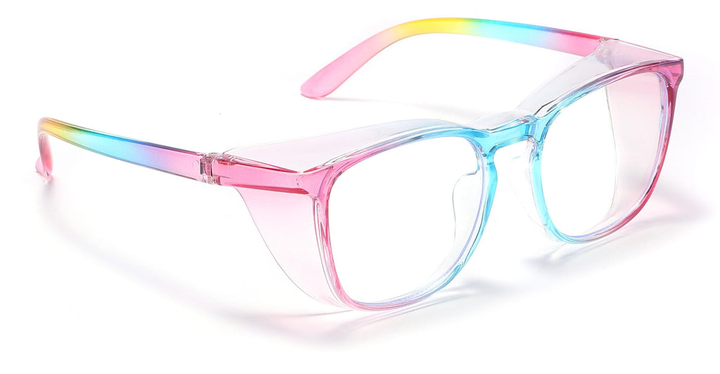Alsenor Safety Glasses Anti Fog Goggles Protective Eyewear Blue Light Blocking Anti Dust UV Protection Glasses For Men Women - Rainbow view 2