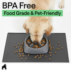 GORILLA GRIP Dog Food Mat, 100% Waterproof Silicone