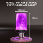 Hompavo 【Upgraded Flame Light Bulbs for Home Decor with Upside Down Effect (HPFLAB-US-FT) (Pack of 4)