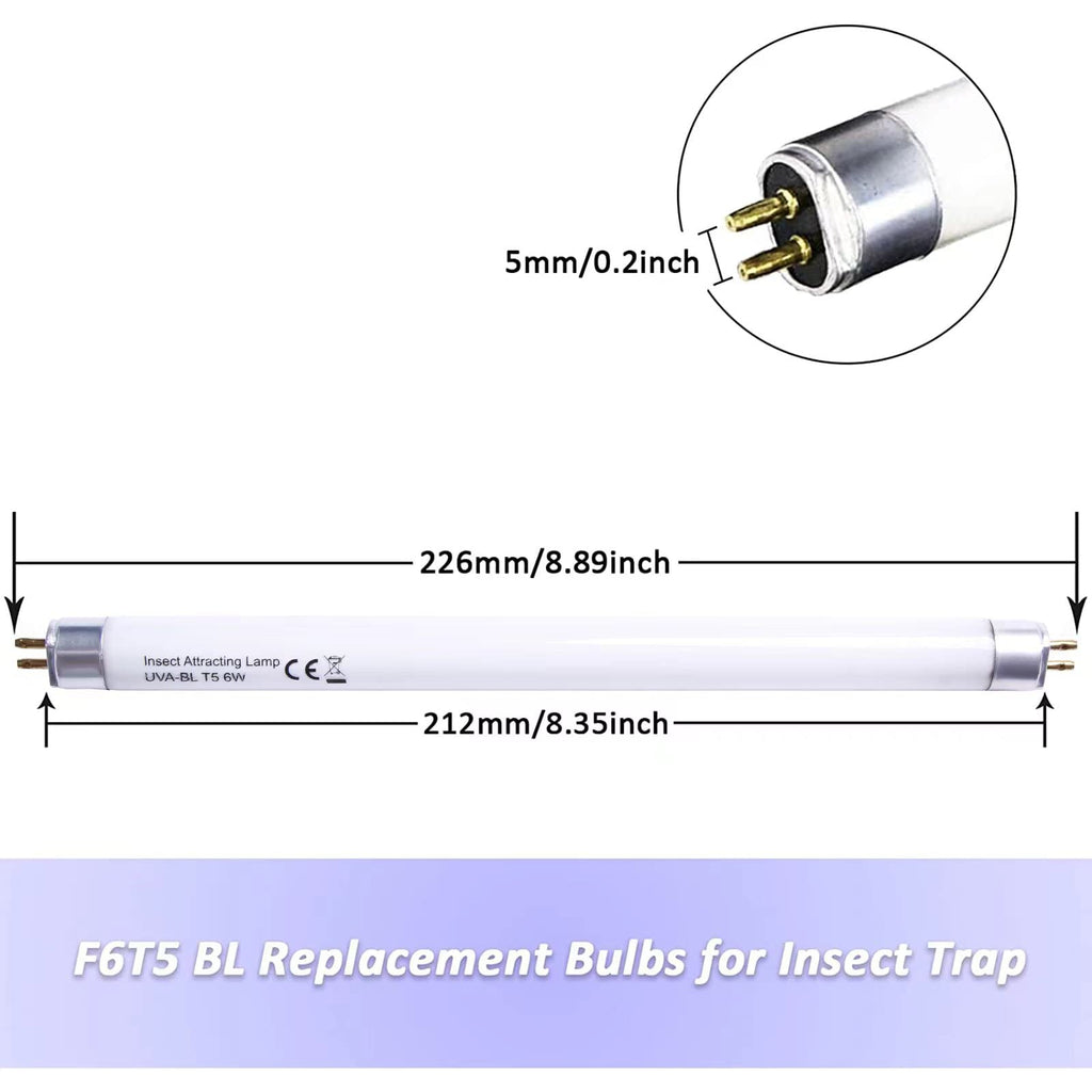 Celiwace 6 Pack UVA-BL T5 6W 32050 F6T5/BL Replacement Bulb Fluorescent Light Tube 6 watt (additional view 1)