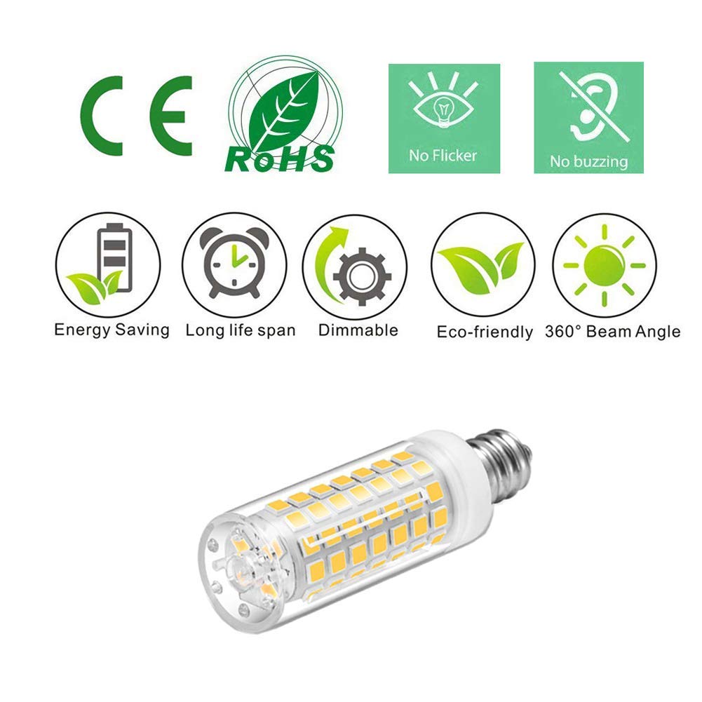 TAIYALOO E12 Dimmable LED Bulb, 7W Equivalent to 60W Halogen - view 9