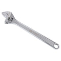 Olympia Tools 24" Adjustable Wrench, Heavy Duty Drop Forged Steel, Chrome Plated, Precision Machined Jaws, Rust