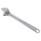 Olympia Tools 24" Adjustable Wrench, Heavy Duty Drop Forged Steel, Chrome Plated, Precision Machined Jaws, Rust