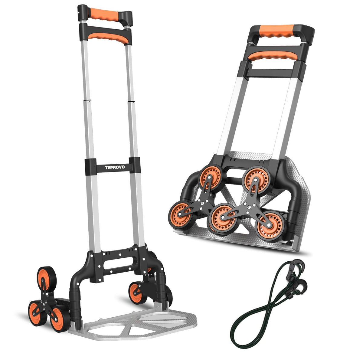 Stair Climbing Folding Hand Truck - Orange
