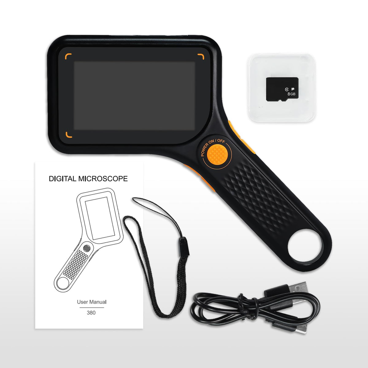 Digital Microscope Handheld 500X with 3.0" IPS Screen, Autofocus, 8GB TF Card, Portable (additional view 8)
