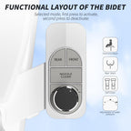SAMODRA Non-Electric Bidet - Pebble Gray view 3