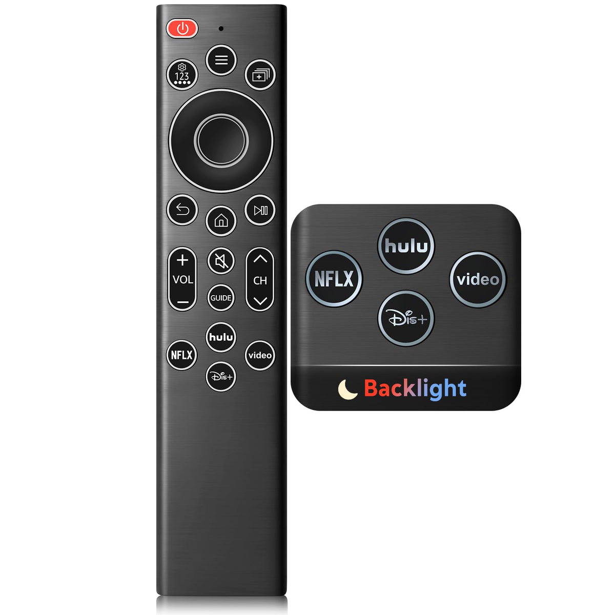 Backlit Replacement Remote for Samsung Smart TV –No Setup, Instant Response
