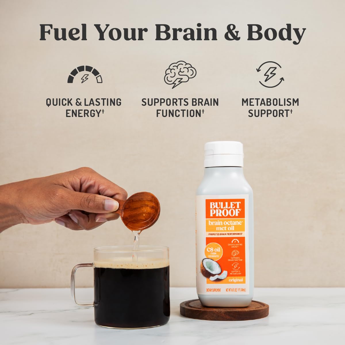 Bulletproof Brain Octane C8 MCT Oil