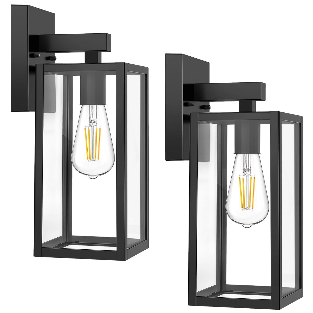 MAXvolador Waterproof Outdoor Wall Lighting Fixtures - Black / Large