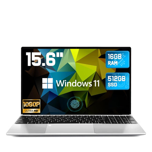 2026 Latest 15.6'' Laptop16GB RAM 512GB SSD, Intel Quad-Core Processor(2.9 GHz), Windows