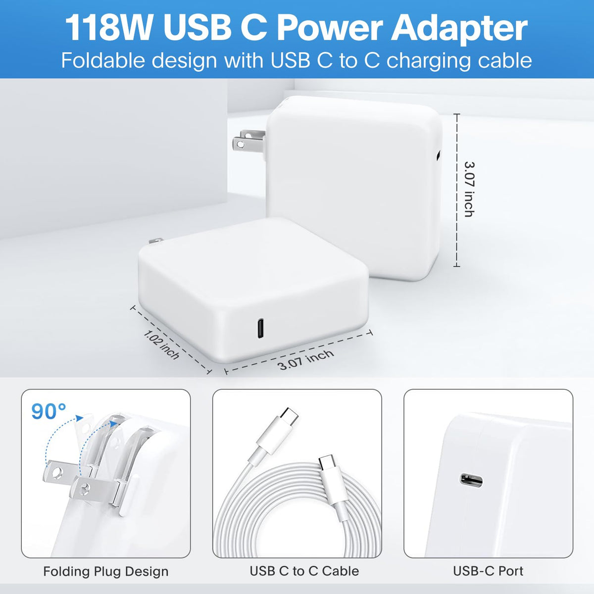 Sunveza MacBook Pro 118W USB-C Charger