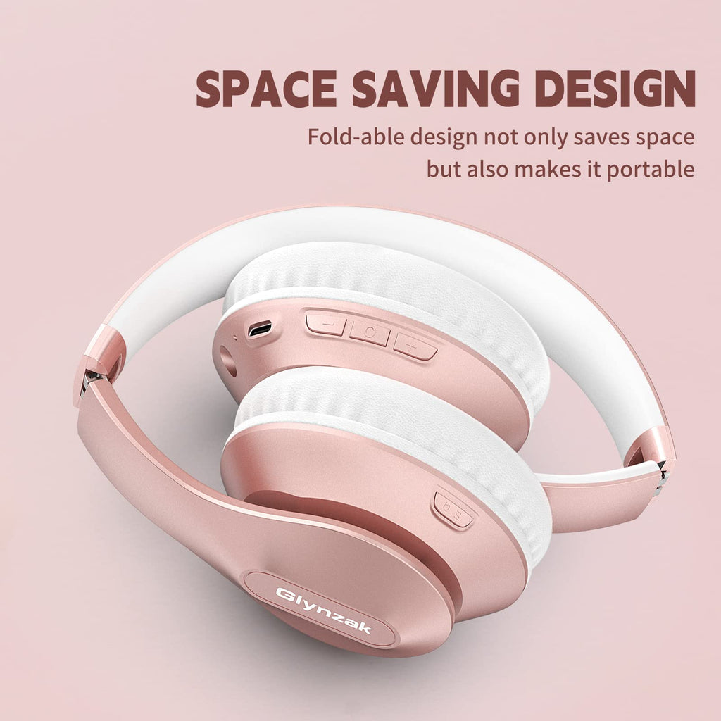 Glynzak Wireless Bluetooth Headphones Over Ear V6.0
