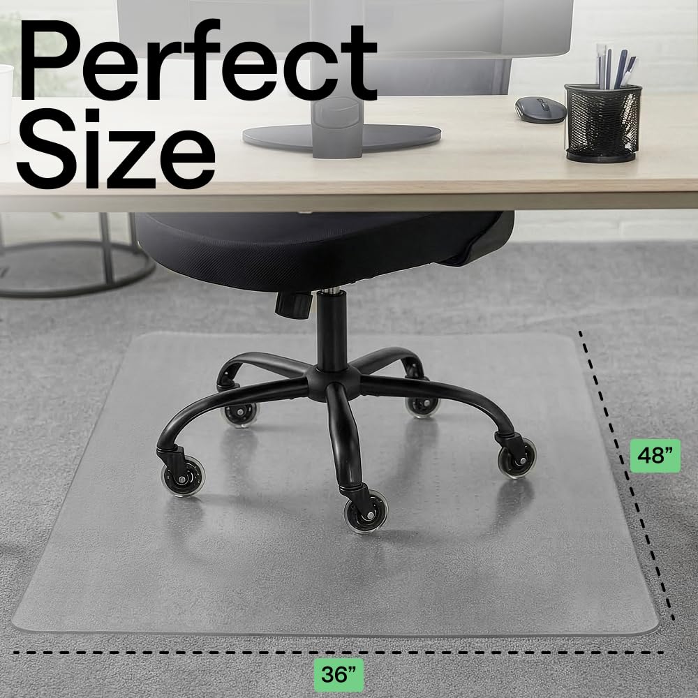 GORILLA GRIP Office Chair Mat for Carpet Floors, Heavy Duty